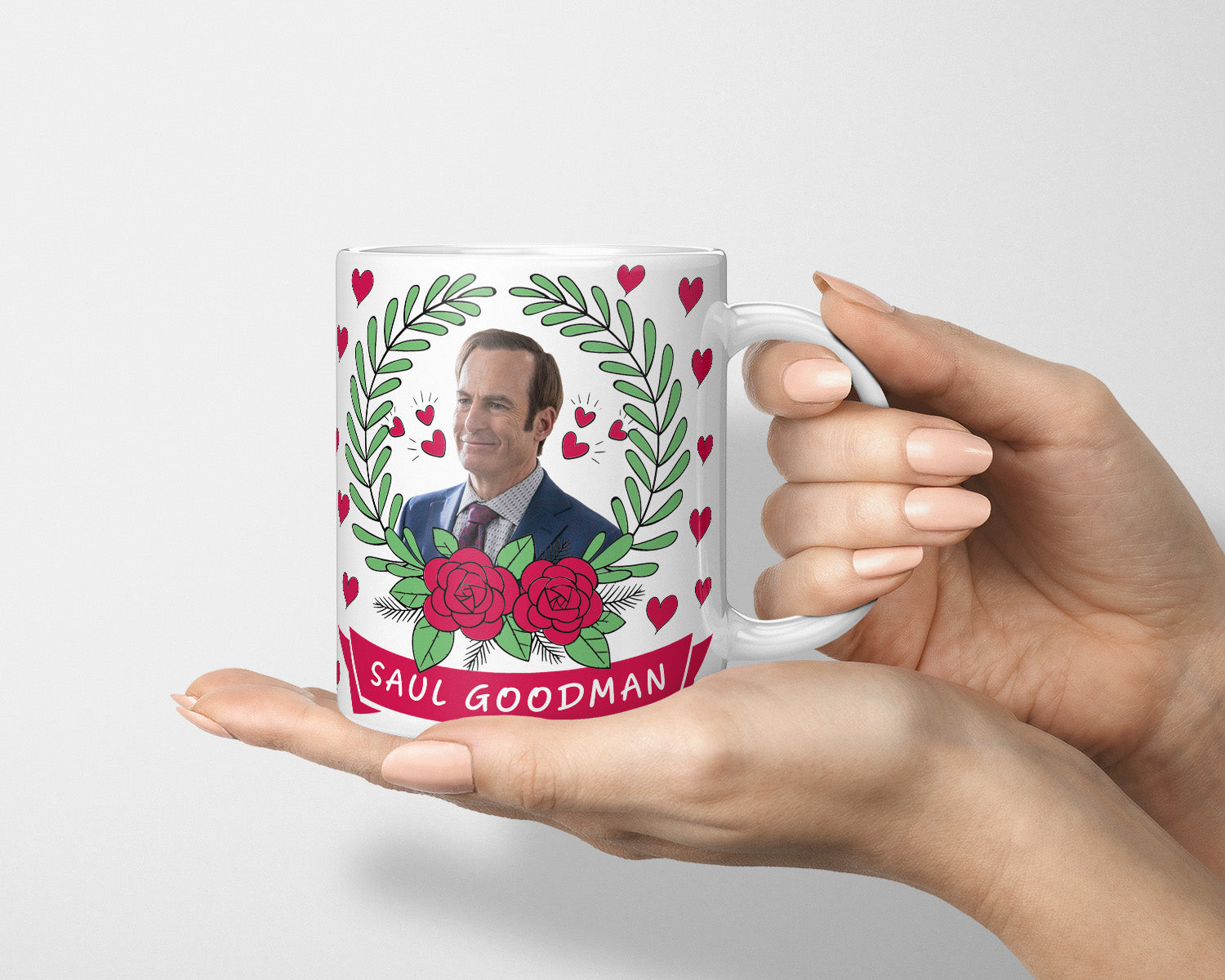 Saul Goodman Mug, Saul Goodman Love Hearts, Saul Goodman Fan Mug, Cute