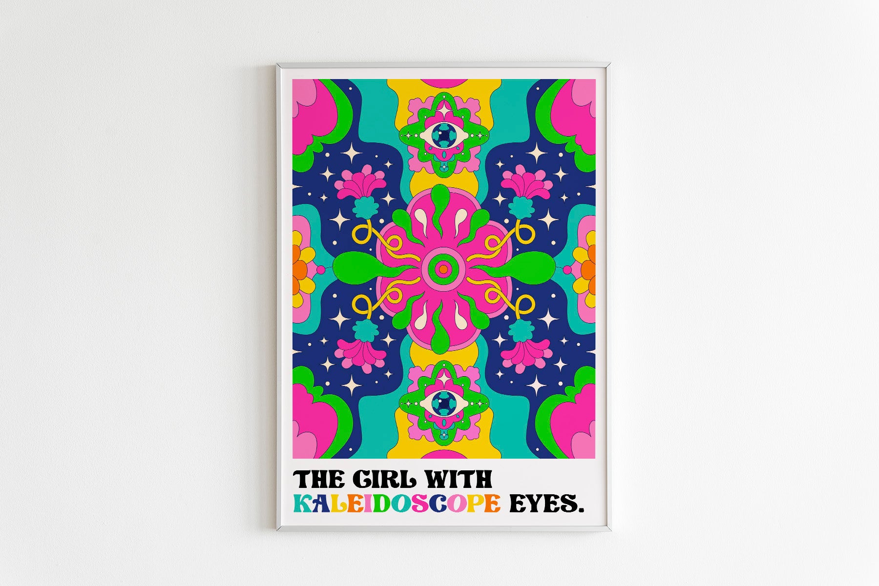 The Girl With The Kaleidoscope Eyes Print, The Beatles Print, Lucy In The Sky With Diamonds, The Beatles Poster, Music Print, The Beatles UK