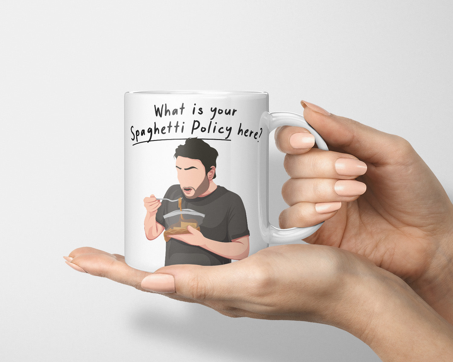 Charlie Kelly, What's Your Spaghetti Policy Here Mug, Spaghetti Policy, Always Sunny In Philadelphia Mug, Charlie In Always Sunny, IASIP Mug