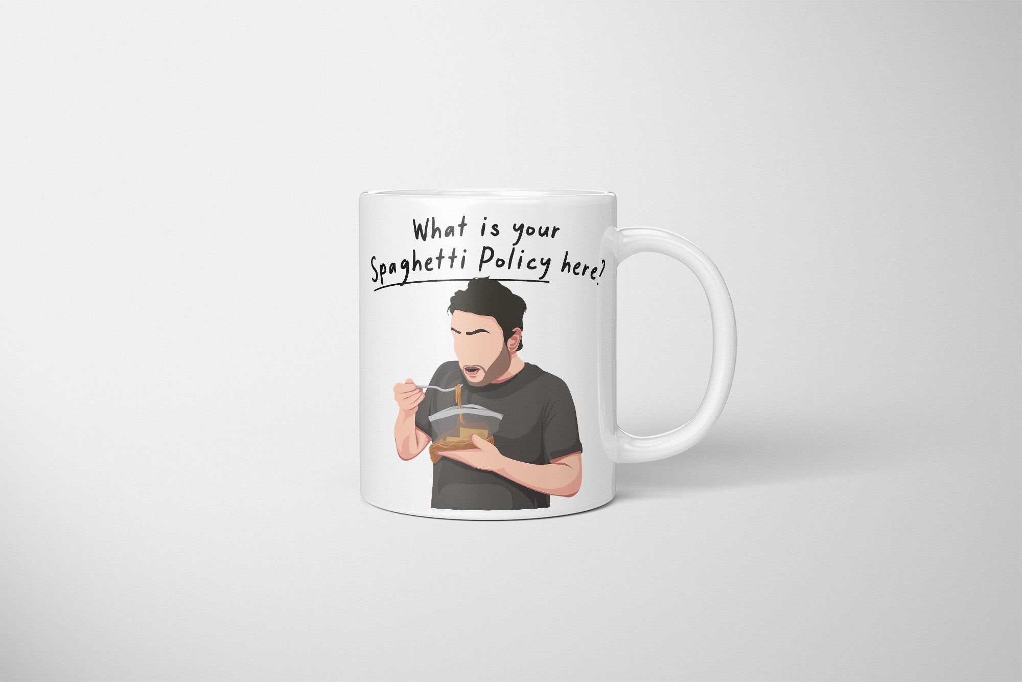 Charlie Kelly, What's Your Spaghetti Policy Here Mug, Spaghetti Policy, Always Sunny In Philadelphia Mug, Charlie In Always Sunny, IASIP Mug