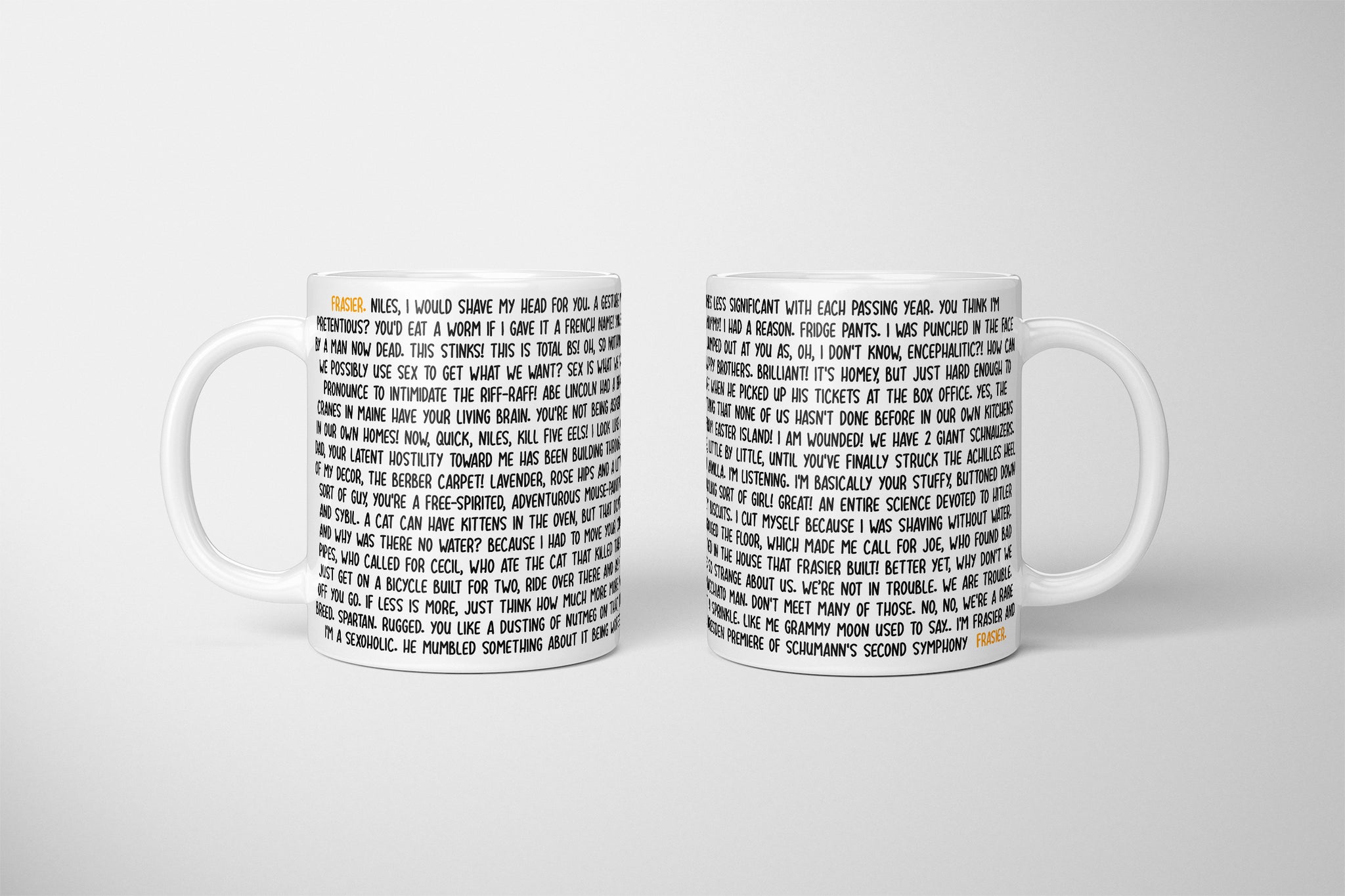 Frasier Best Quotes Mug, Frasier Quotes Mug, Funniest Quotes, Frasier Fan Mug, Gift For Frasier Fan, Frasier Crane Present, Frasier Mug