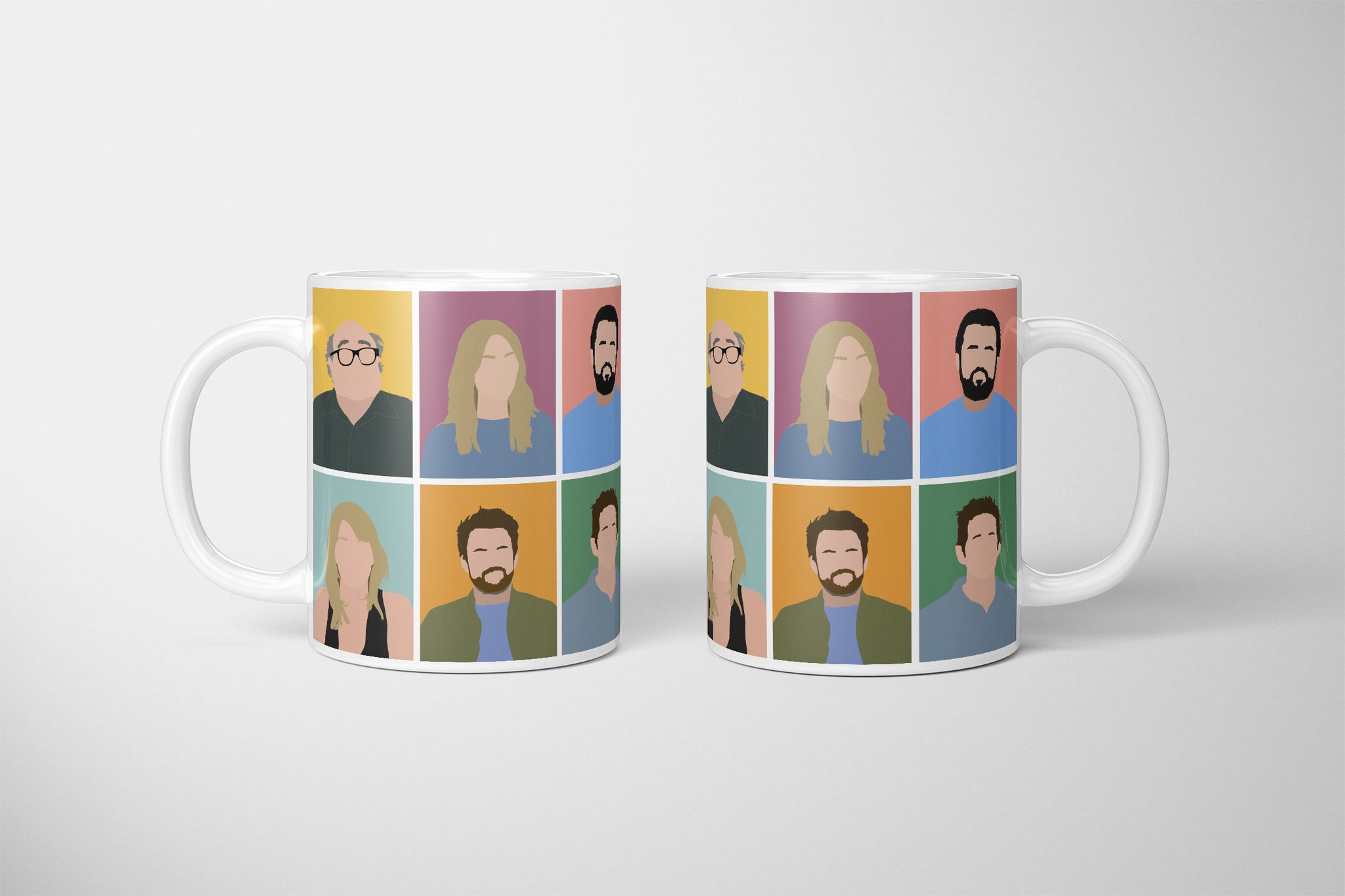 Full Cast It's Always Sunny In Philadelphia Mug, Minimal Always Sunny In Philadelphia Mug, Always Sunny Cast, Gift For Always Sunny Fan