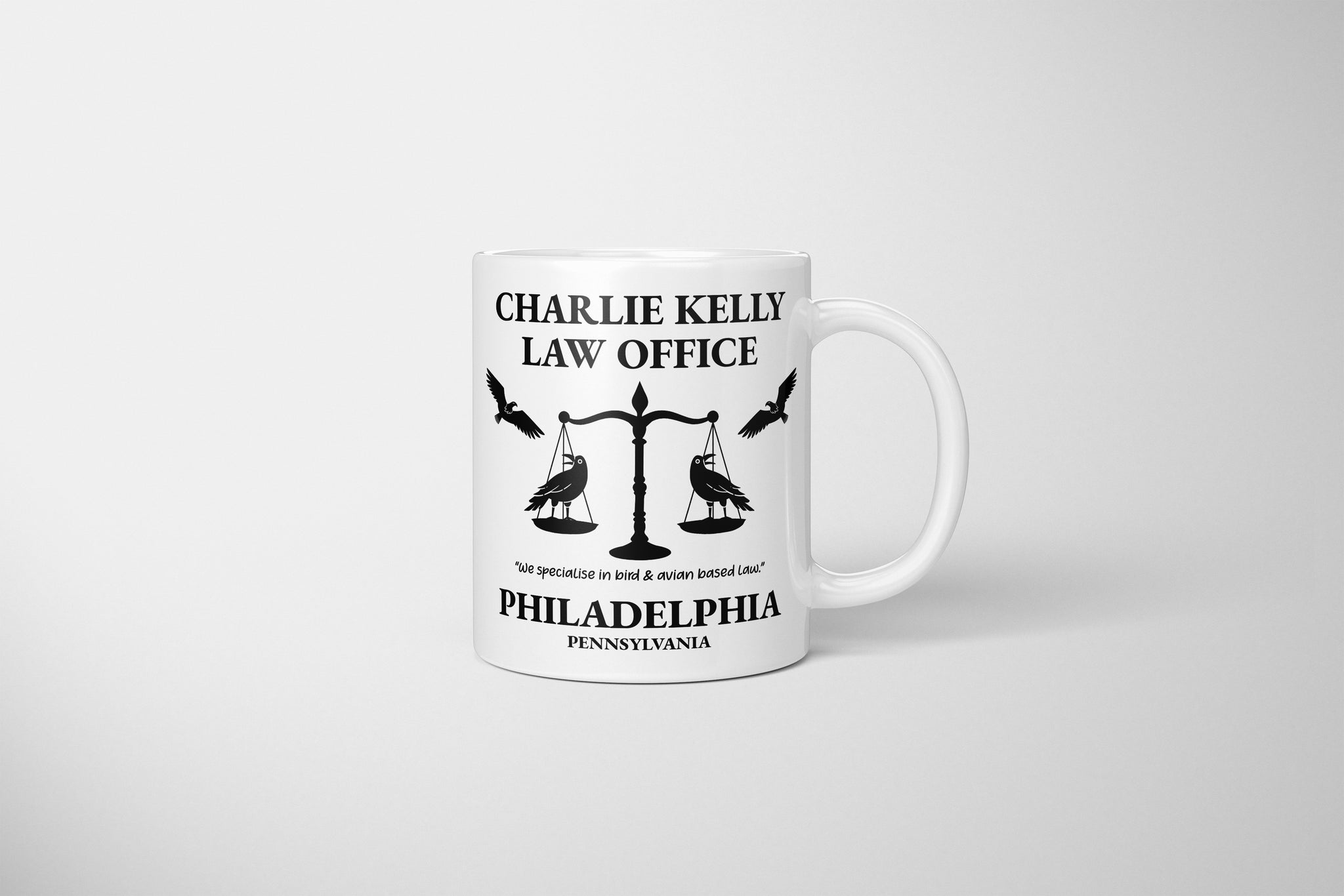 Charlie Kelly, Bird Law, Bird Law Mug, Charlie Kelly Lawyer, Always Sunny In Philadelphia Mug, Charlie In Always Sunny, IASIP Mug, Law Firm