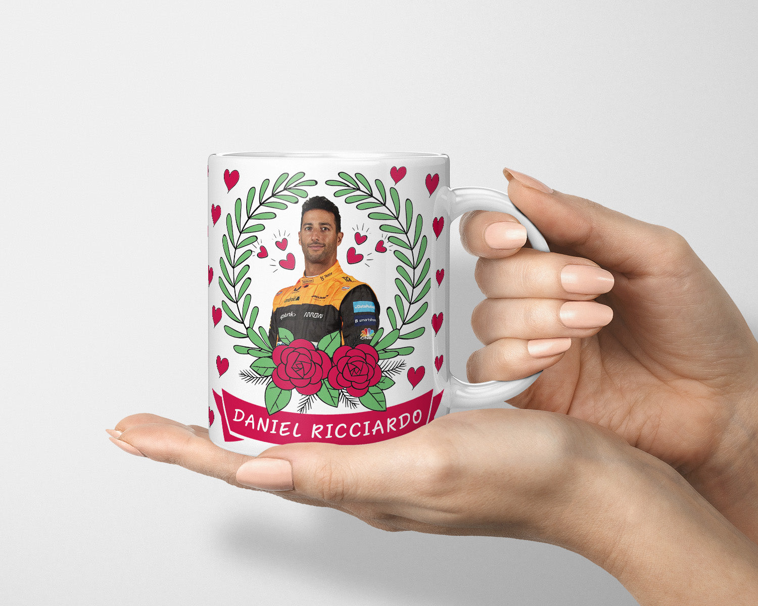 Daniel Ricciardo Fan Mug, Daniel Ricciardo Cute Gift, Daniel Ricciardo Mug, F1 Fan Mug, Gift For Formula One Fan, Drive to Survive, McClaren