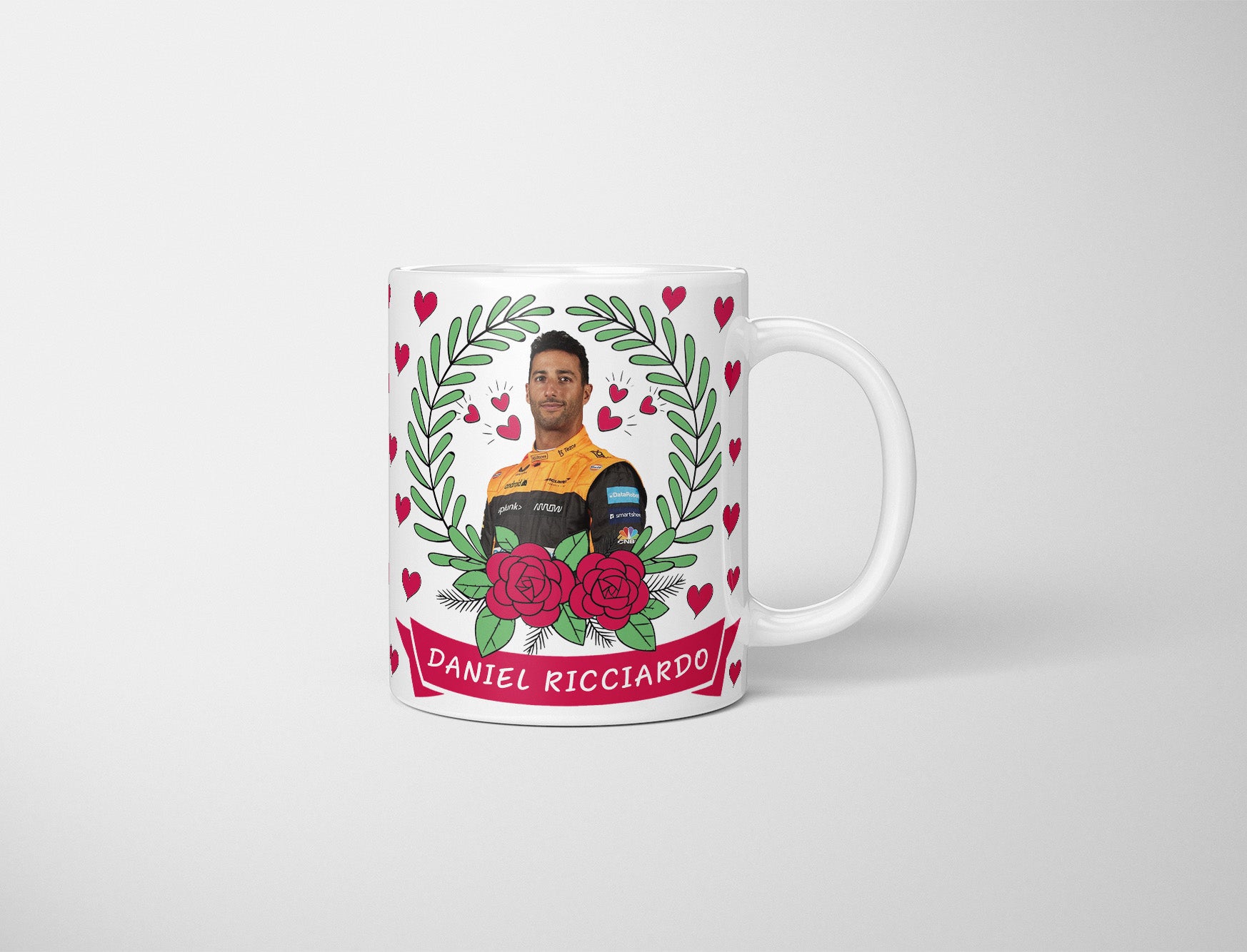 Daniel Ricciardo Fan Mug, Daniel Ricciardo Cute Gift, Daniel Ricciardo Mug, F1 Fan Mug, Gift For Formula One Fan, Drive to Survive, McClaren