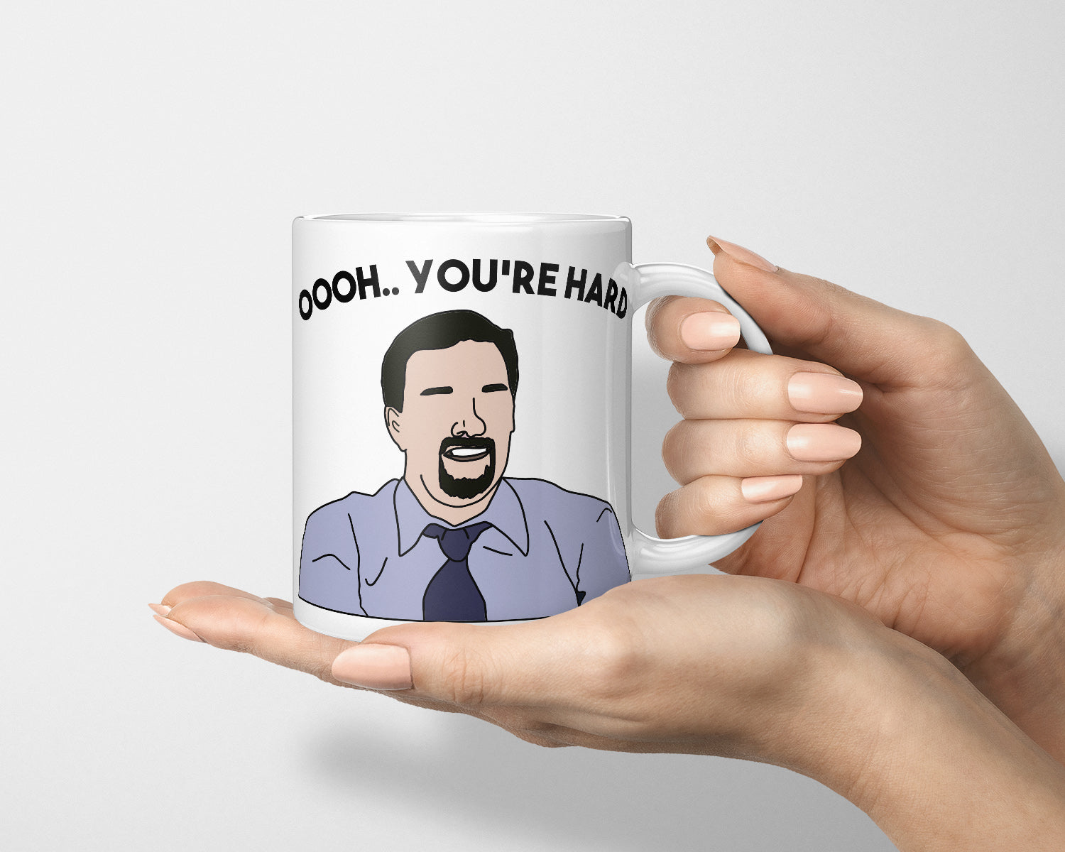 Personalised Oooh You're Hard Mug, Custom David Brent, You're Hard Quote Mug, Oo You're Hard David Brent Gift, The Office Fan Gift, Office