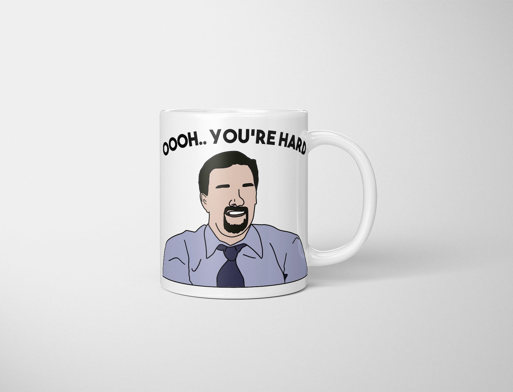 Personalised Oooh You're Hard Mug, Custom David Brent, You're Hard Quote Mug, Oo You're Hard David Brent Gift, The Office Fan Gift, Office