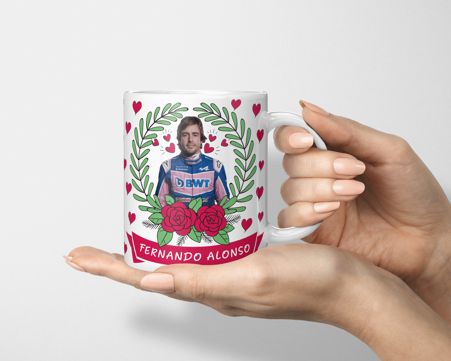 Fernando Alonso Fan Mug, Fernando Alonso Cute Gift, Fernando Alonso F1 Mug, F1 Fan Mug, Gift For Formula One Fan, Drive to Survive, Alpine