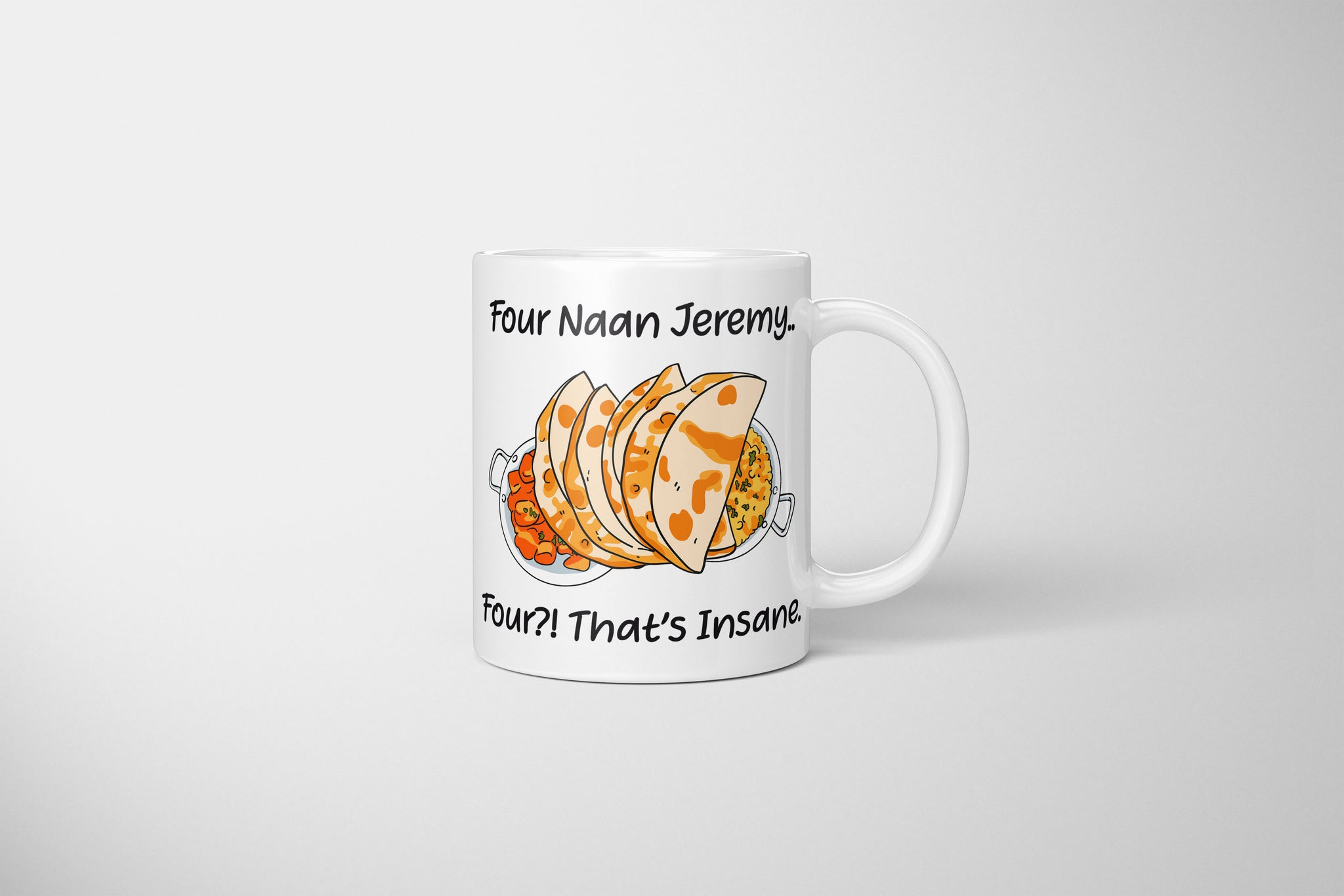 Four Naan Jeremy, Four?! That's Insane! 4 Naan Mug, 4 Naan Jeremy, Peep Show Fan Mug, Peep Show Fan, Peep Show UK, Peep Show Gift, Peep Show