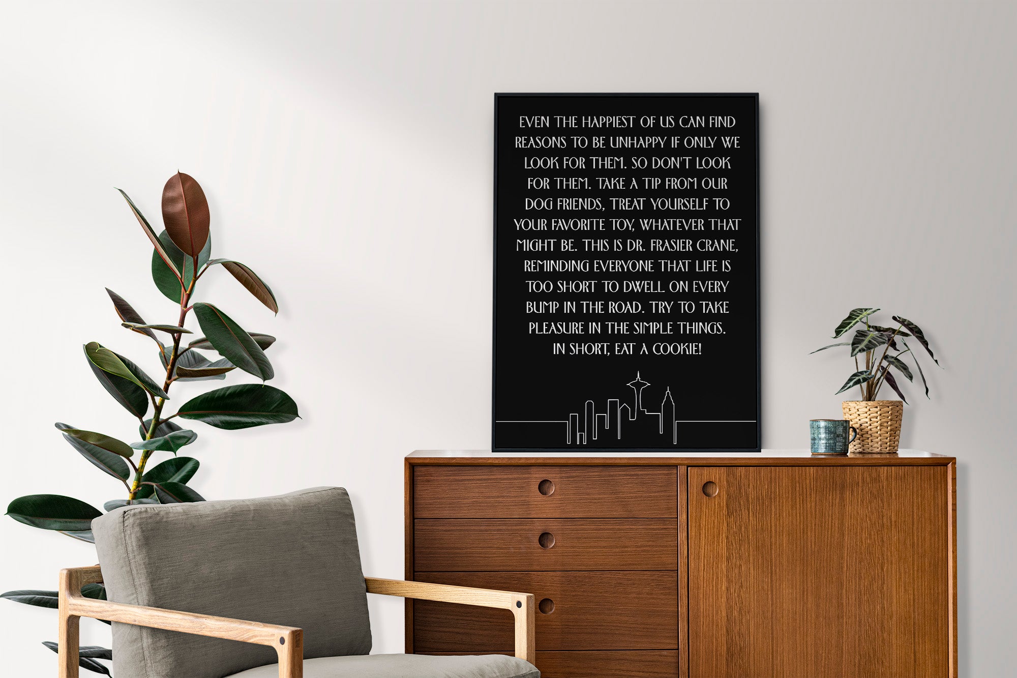 Frasier Crane Advice Print, Frasier Radio Advice, Eat The Cookie, Frasier Motivational Print, Frasier Fan Art, Frasier Artwork, Frasier UK