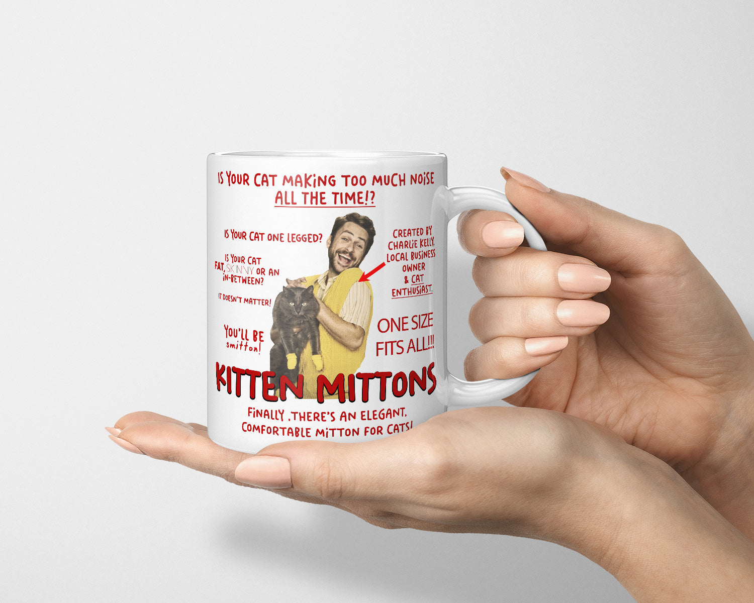 Kitten Mittens, Kitten Mittons Mug, Charlie Kelly Kitten Mittens, Charlie Kelly Gift, Always Sunny Mug, It's Always Sunny In Philadelphia