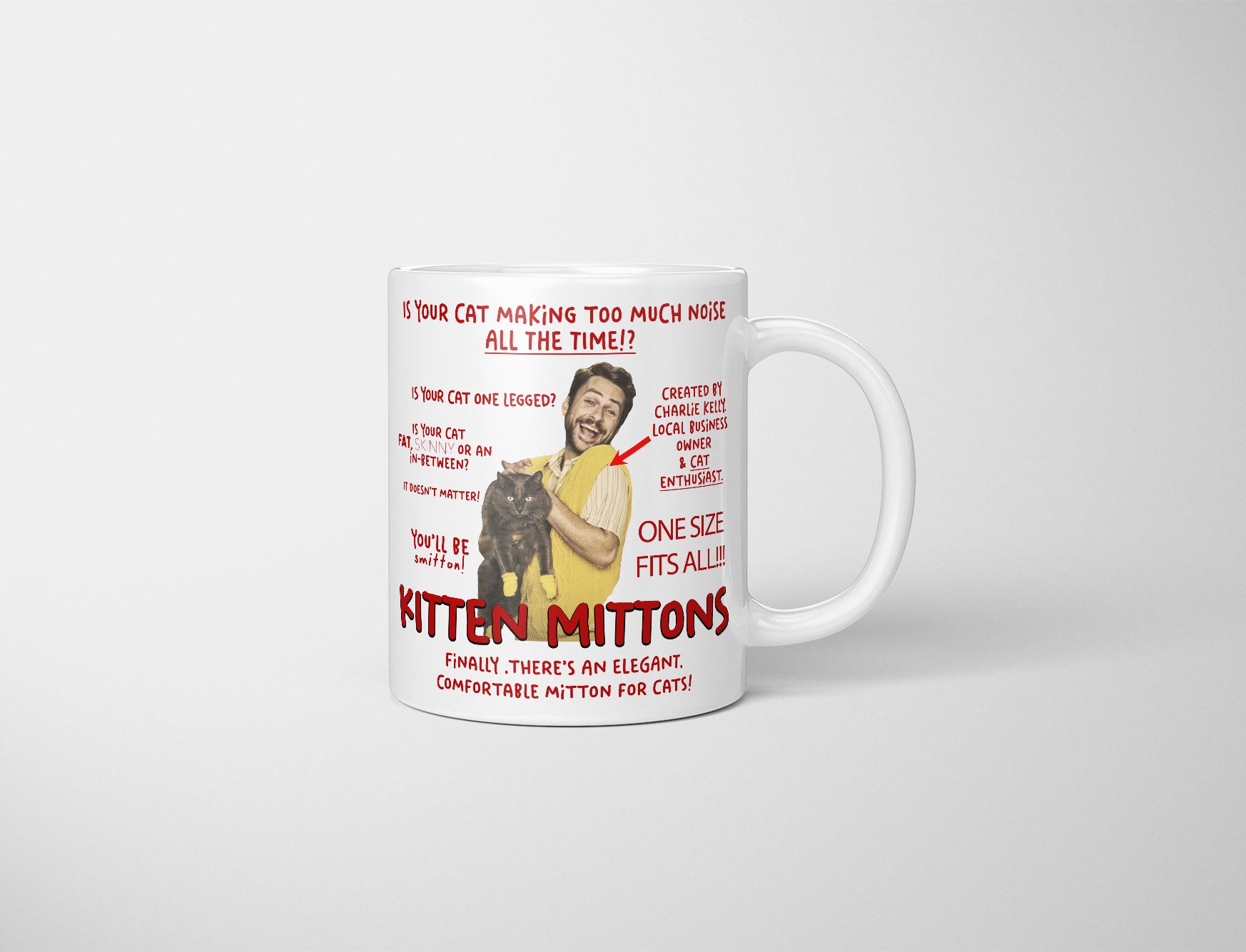 Kitten Mittens, Kitten Mittons Mug, Charlie Kelly Kitten Mittens, Charlie Kelly Gift, Always Sunny Mug, It's Always Sunny In Philadelphia