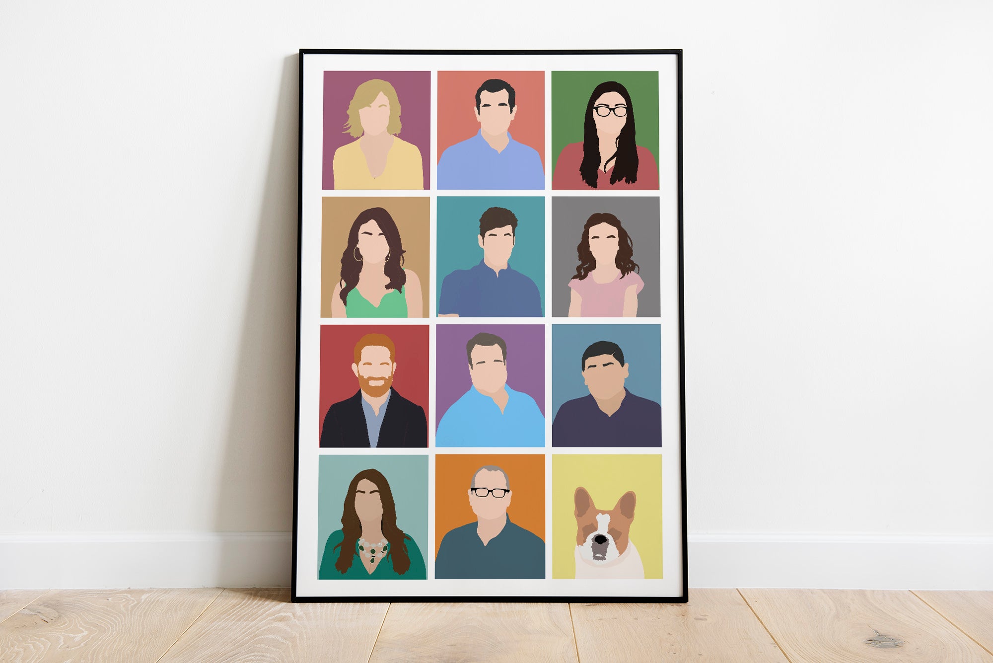 Modern Family Full Cast Print, Modern Family Cast Poster, Modern Family Minimal Cast, Gift For Modern Family Fan, Jay, Phil, Manny, UK