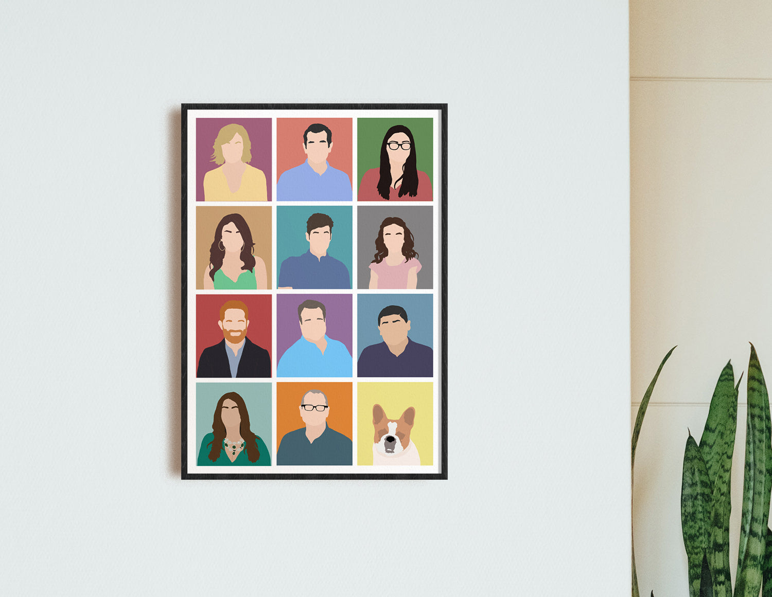 Modern Family Full Cast Print, Modern Family Cast Poster, Modern Family Minimal Cast, Gift For Modern Family Fan, Jay, Phil, Manny, UK