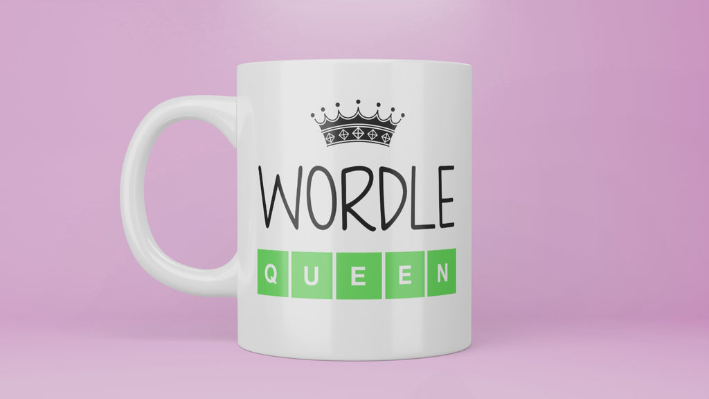 Best Wordle Queen Mug, Wordle Queen Mug, Wordle Mug, Friend Who Loves Wordle, Gift For Wordle Player, Lover, Board Game, Champion