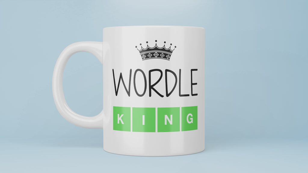 Best Wordle King Mug, Wordle King Mug, Wordle Mug, Friend Who Loves Wordle, Gift For Wordle Player, Lover, Board Game, Champion