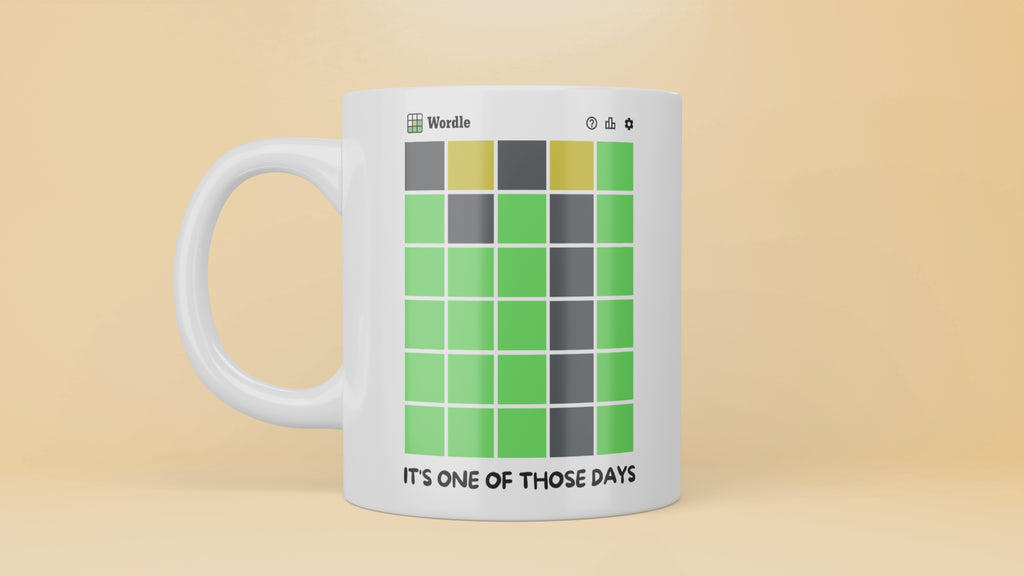 Funny Wordle Mug, Wordle Mug, It's One Of Those Days, Bad Luck Wordle Mug, Gift For Wordle Player, Lover, Board Game, Wordle Present, Wordle, Wordle Game