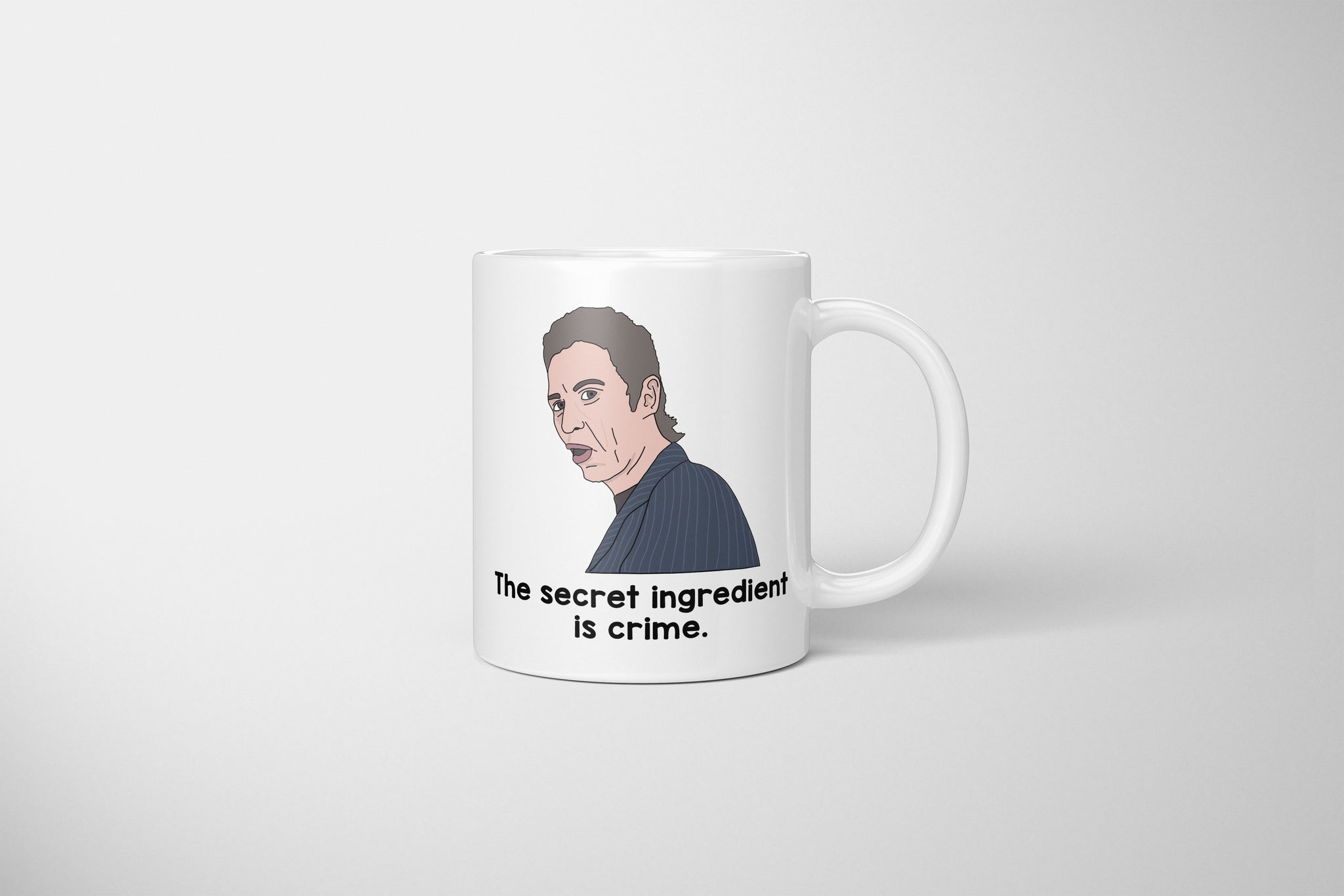 Super Hans Mug, SuperHans Peep Show Mug, The Secret Ingredient Is Crime Mug, Super Hans Quotes Mug, Peep Show Fan, Peep Show UK, SuperHans