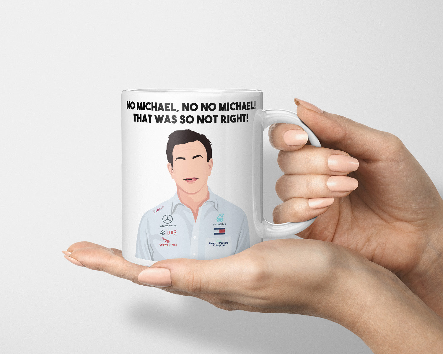 Toto Wolff Mug, Toto Wolff No Michael, That Was So Not Right, Toto Wolff F1 Mug, F1 Fan Mug, Gift For Formula One Fan, Drive to Survive UK