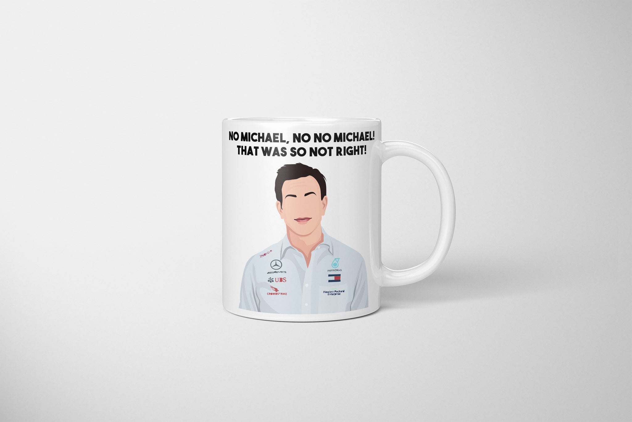 Toto Wolff Mug, Toto Wolff No Michael, That Was So Not Right, Toto Wolff F1 Mug, F1 Fan Mug, Gift For Formula One Fan, Drive to Survive UK