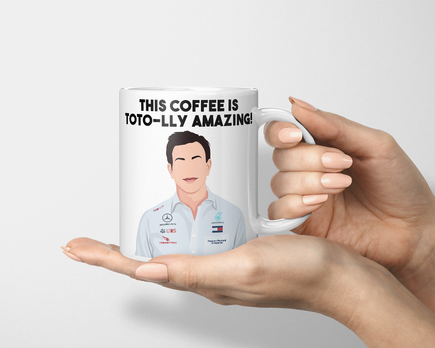 Toto Wolff Mug, This Coffee Is Toto-lly Amazing, Toto Wolff Pun, Toto Wolff F1 Mug, F1 Fan Mug, Gift For Formula One Fan, Drive to Survive