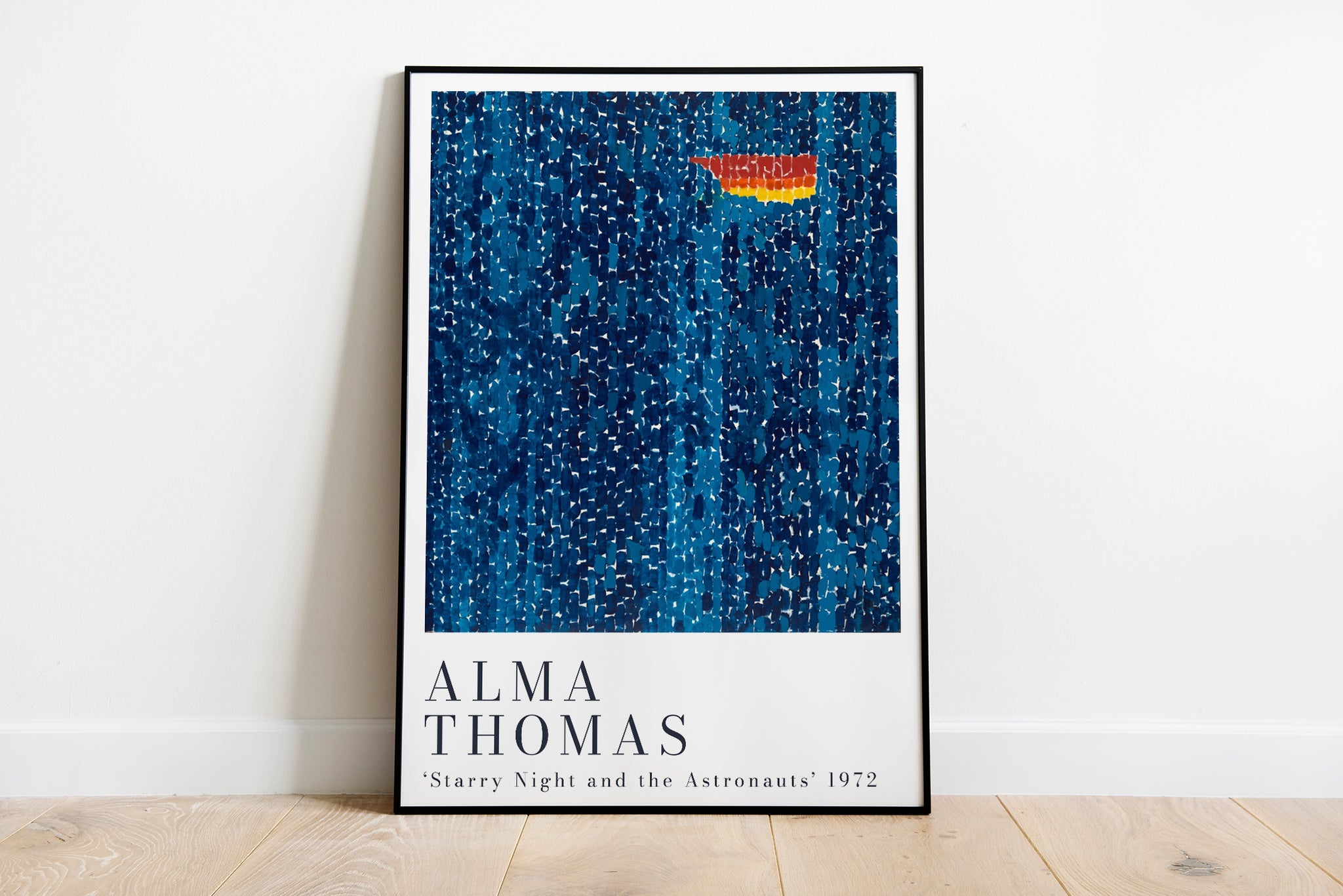 Alma Thomas "Starry Night And The Astronauts" 1972, Alma Thomas Artwork, Alma Thomas Poster, Alma Thomas Art Print - Art For The Home, Artwork, Alma Thomas UK, Alma Thomas "Starry Night And The Astronauts" Print, "Starry Night And The Astronauts" Poster