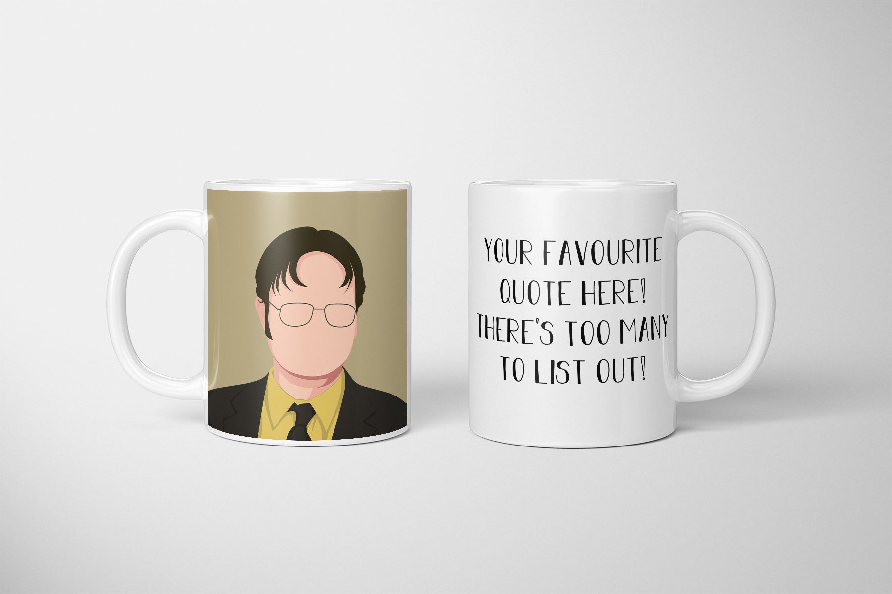 Dwight Schrute Quote Mug, Dwight Schrute Office Personalised Quote Mug,  Dwight Schrute Fan - The Office US Mug