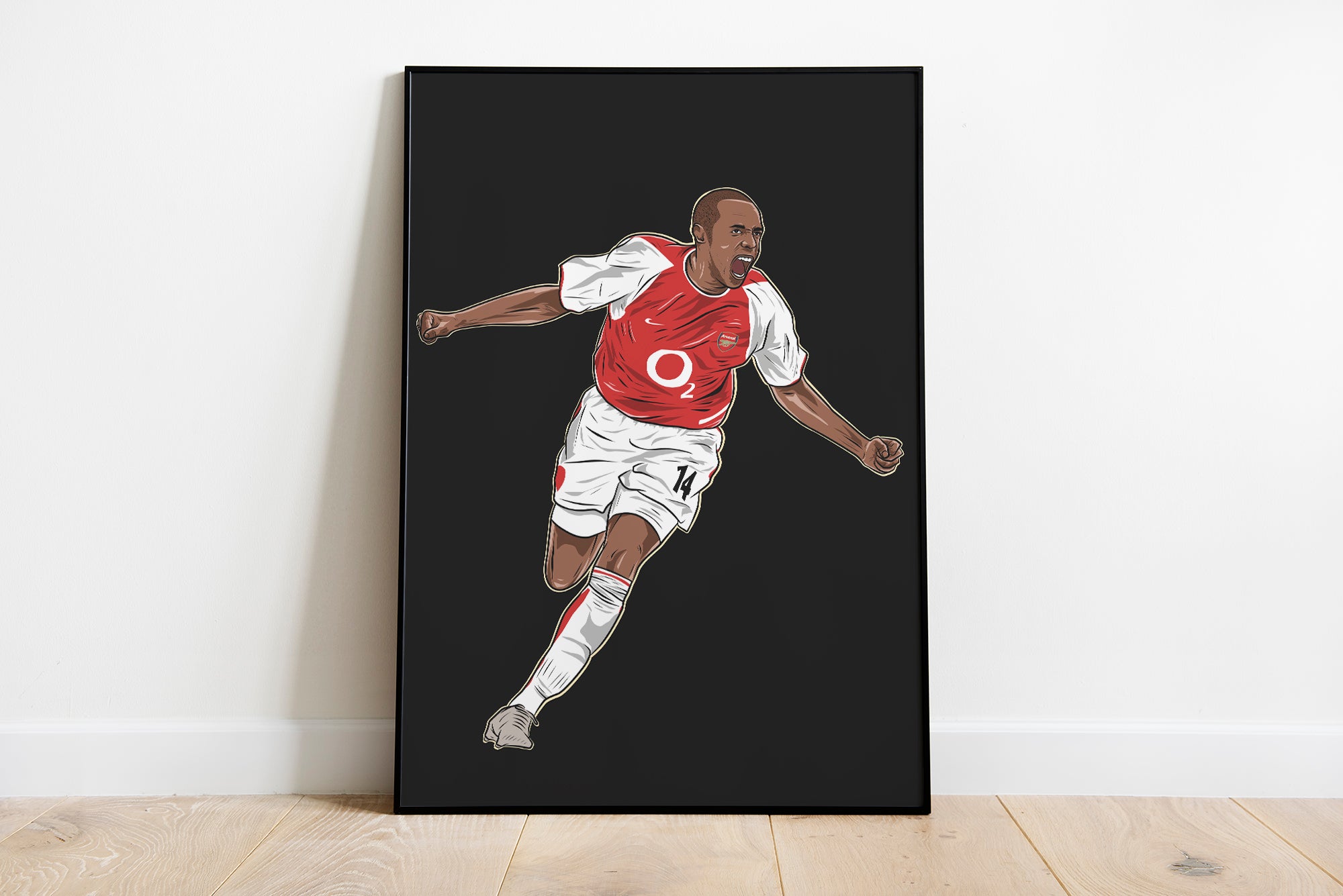 Thierry Henry Arsenal Legend Print - Thierry Henry Art Poster - Arsenal Fan Gift