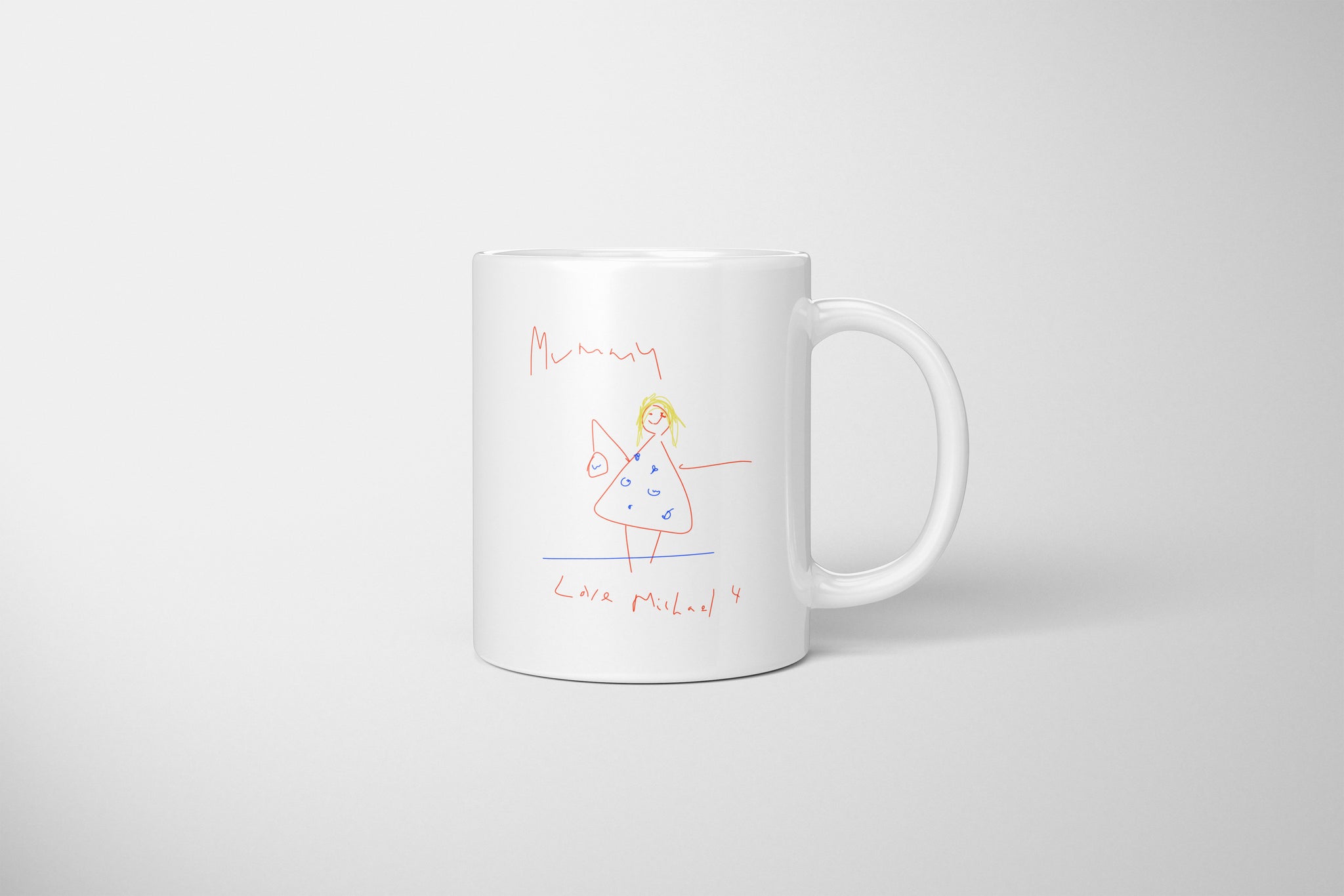 Your Child's Drawing On A Mug, Childs Drawing Mug, Personalised Drawing Mug, Personalised Sketch Mug, Kid's Drawing On Mug, Perfect Gift, Mum, Dad, Grandparent