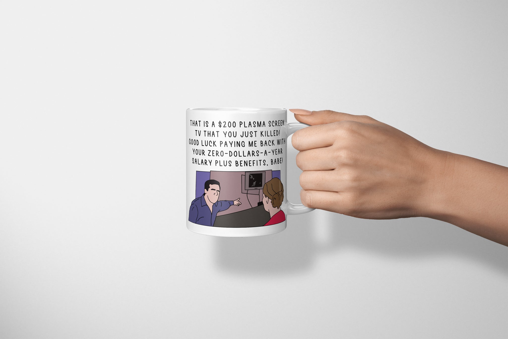 Plasma TV, Michael And Jan Argument Scene The Office Mug - The Office US Mug